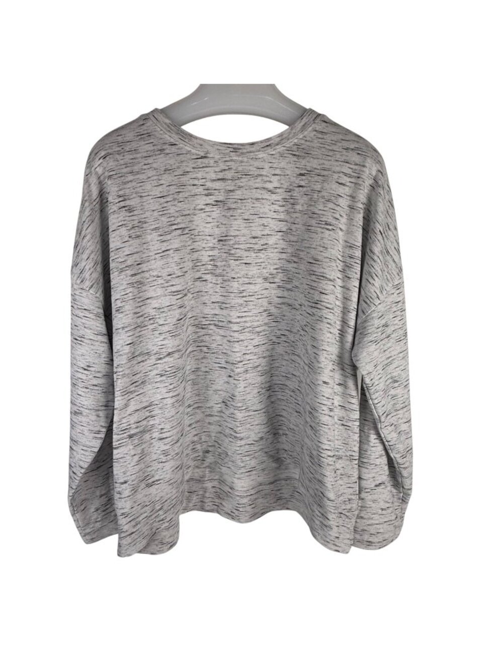 Avia Women's Heathered Gray Long-Sleeve Shirt Size XXL